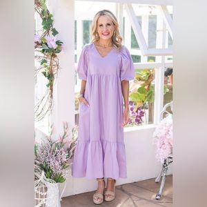 &Merci Mabel Lavender Dress